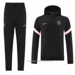 Chandal de Sudadera del Paris Saint-Germain 21-22 Negro y Rosa