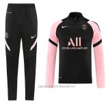 Chandal de Sudadera del Paris Saint-Germain 21-22 Negro y Rosa