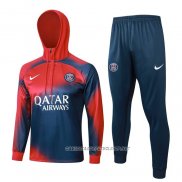 Chandal de Sudadera del Paris Saint-Germain 23-24 Nino Rojo y Azul