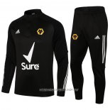 Chandal de Sudadera del Wolves 21-22 Negro