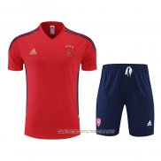 Chandal del Ajax 22-23 Manga Corta Rojo - Pantalon Corto