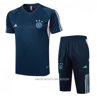 Chandal del Ajax 23-24 Manga Corta Azul - Pantalon Corto