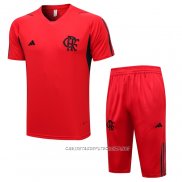 Chandal del Flamengo 23-24 Manga Corta Rojo - Pantalon Corto