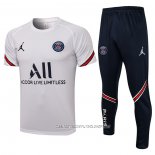Chandal del Paris Saint-Germain 21-22 Manga Corta Blanco