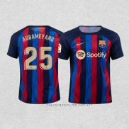 Camiseta Primera Barcelona Jugador Aubameyang 22-23