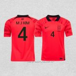 Camiseta Primera Corea del Sur Jugador Kim Min-Jae 2022