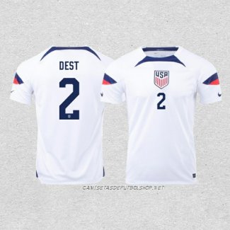 Camiseta Primera Estados Unidos Jugador Dest 2022