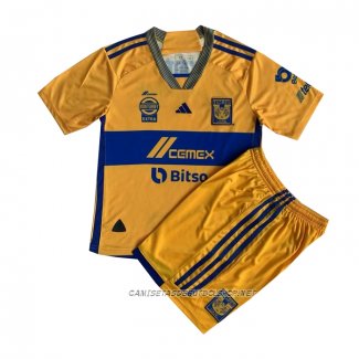 Camiseta Primera Tigres UANL 23-24 Nino