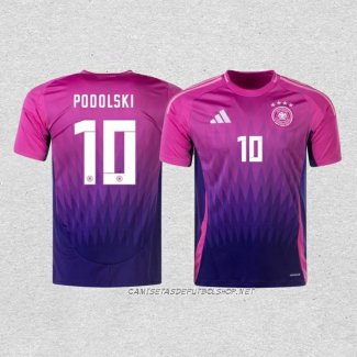 Camiseta Segunda Alemania Jugador Podolski 2024