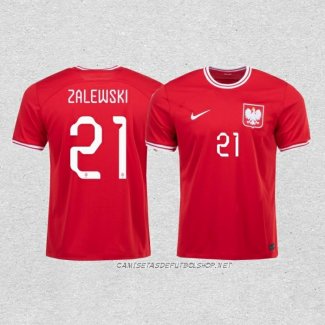 Camiseta Segunda Polonia Jugador Zalewski 2022