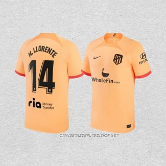 Camiseta Tercera Atletico Madrid Jugador M.Llorente 22-23