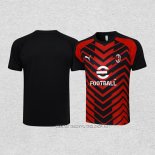 Camiseta de Entrenamiento AC Milan 23-24 Rojo y Negro