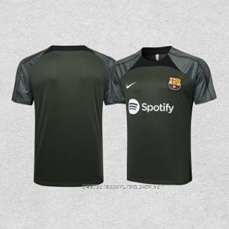 Camiseta de Entrenamiento Barcelona 23-24 Verde Oscuro