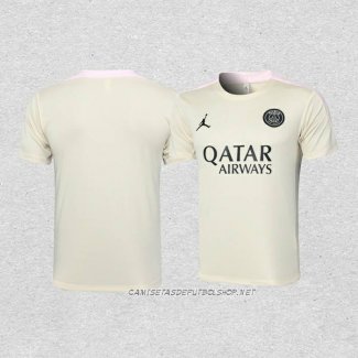 Camiseta de Entrenamiento Paris Saint-Germain Jordan 24-25 Amarillo