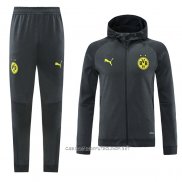 Chandal con Capucha del Borussia Dortmund 21-22 Gris