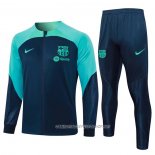 Chandal de Chaqueta del Barcelona 23-24 Nino Azul