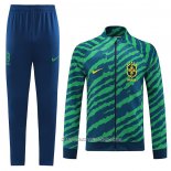 Chandal de Chaqueta del Brasil 22-23 Verde