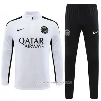 Chandal de Sudadera del Paris Saint-Germain 23-24 Blanco