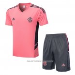 Chandal del SC Internacional 22-23 Manga Corta Rosa - Pantalon Corto