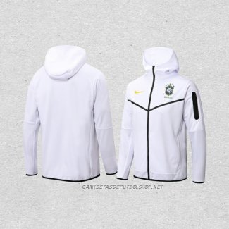 Chaqueta con Capucha del Brasil 22-23 Blanco