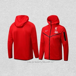 Chaqueta con Capucha del Liverpool 22-23 Rojo