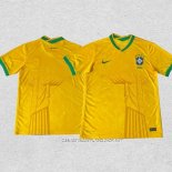 Tailandia Camiseta Brasil Jesus 24-25 Amarillo