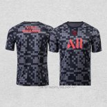 Camiseta Pre Partido del Paris Saint-Germain 21-22 Negro