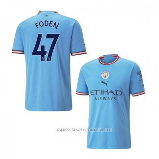 Camiseta Primera Manchester City Jugador Foden 22-23