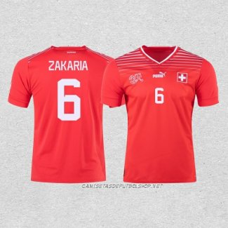 Camiseta Primera Suiza Jugador Zakaria 2022