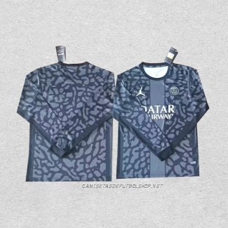 Camiseta Tercera Paris Saint-Germain 23-24 Manga Larga