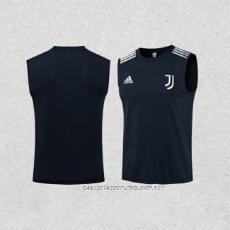 Camiseta de Entrenamiento Juventus 21-22 Sin Mangas Azul