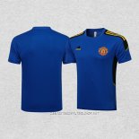 Camiseta de Entrenamiento Manchester United 21-22 Azul