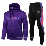 Chandal con Capucha del Paris Saint-Germain 21-22 Purpura
