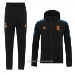 Chandal con Capucha del Real Madrid 21-22 Negro
