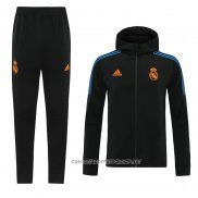 Chandal con Capucha del Real Madrid 21-22 Negro