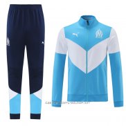 Chandal de Chaqueta del Olympique Marsella 21-22 Azul