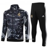 Chandal de Chaqueta del Real Madrid Dragon 24-25 Negro