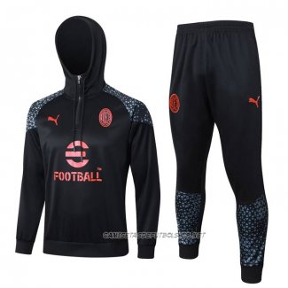 Chandal de Sudadera del AC Milan 23-24 Negro