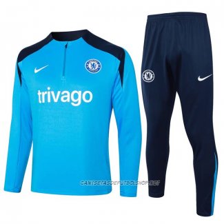 Chandal de Sudadera del Chelsea 24-25 Azul