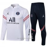 Chandal de Sudadera del Paris Saint-Germain 21-22 Nino Blanco