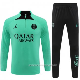 Chandal de Sudadera del Paris Saint-Germain Jordan 22-23 Verde