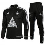 Chandal de Sudadera del Real Madrid 21-22 Negro