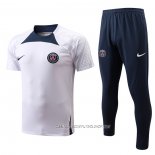 Chandal del Paris Saint-Germain 22-23 Manga Corta Blanco