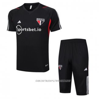 Chandal del Sao Paulo 23-24 Manga Corta Negro - Pantalon Corto