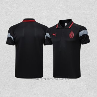 Camiseta Polo del AC Milan 23-24 Negro