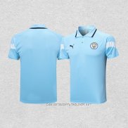 Camiseta Polo del Manchester City 22-23 Azul