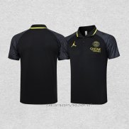 Camiseta Polo del Paris Saint-Germain Jordan 23-24 Negro