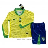 Camiseta Primera Brasil 2024 Nino Manga Larga
