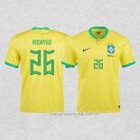 Camiseta Primera Brasil Jugador Rodrygo 2022