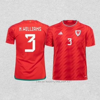 Camiseta Primera Gales Jugador N.Williams 2022